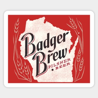 Badger Brew Retro Defunct Wisconsin Breweriana Sticker